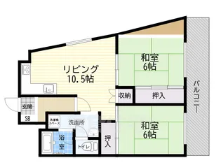 南本町ホビーハイツ【3階】の間取り