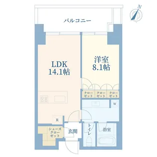 東京ガーデンテラス紀尾井町 紀尾井レジデンス【6階】の間取り
