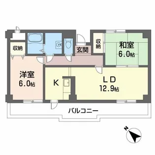 クレールI・K【1階】の間取り