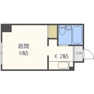 藤井ビル北14条【6階】の間取り