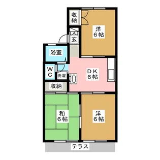 グレース葵 B棟【1階】の間取り