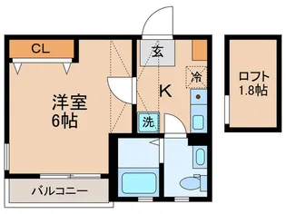 アンソレイユK【2階】の間取り