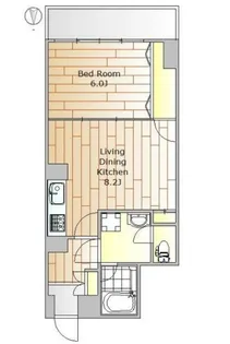 須賀マンション【8階】の間取り