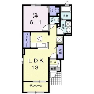 パイン フォーチュン【1階】の間取り