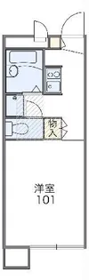 レオパレスラフレーズ【2階】の間取り