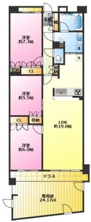 アークプラザ等々力緑地【1階】の間取り