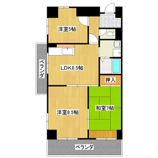 オリエンタルタワーズ【4階】の間取り