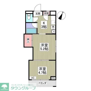 エルプレシア前橋【2階】の間取り
