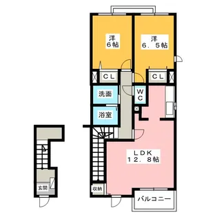 fraiche【フレーシェ】【2階】の間取り