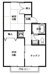 サンセジュール(四倉町字西一丁目)【2階】の間取り