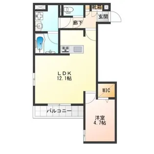 トリシア千躰【2階】の間取り
