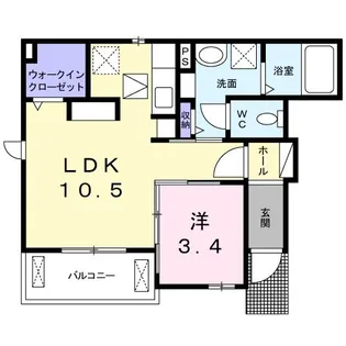 アクティーフサイド【1階】の間取り