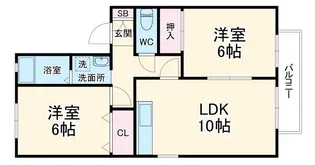 アムール【1階】の間取り