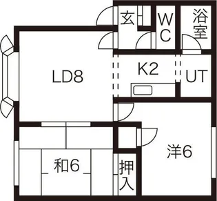MDハイム福住【1階】の間取り