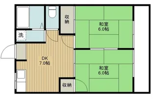サンシャインハイツ【2階】の間取り