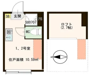 エルキュールテラス【2階】の外観