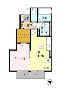 セレーノ C棟【1階】の間取り