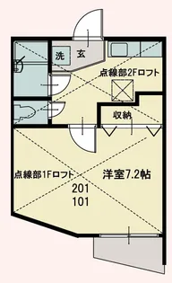 トレビ【1階】の間取り