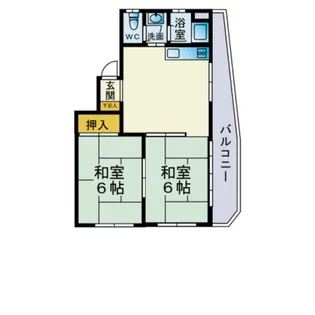 ルボワール美の里【2階】の間取り