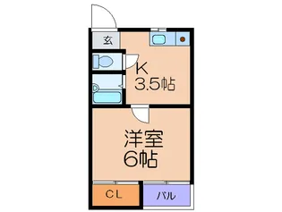 ニッシン第3マンション【2階】の間取り