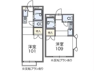 レオパレスFLORIAII【1階】の間取り