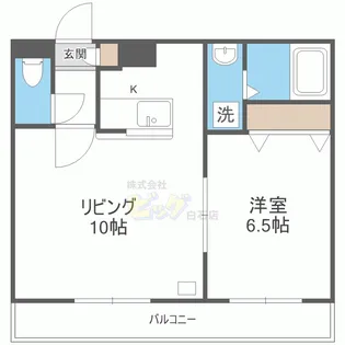 アビネス本通II【2階】の間取り