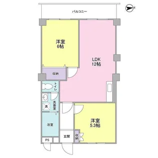 アグリヒル青葉台【5階】の間取り