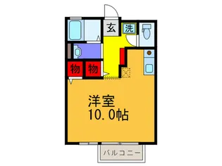 第4ウエスタンハイツ【1階】の間取り