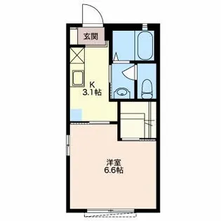 フェアネス【1階】の間取り