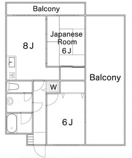 メゾンリヴィエール道場北【3階】の間取り