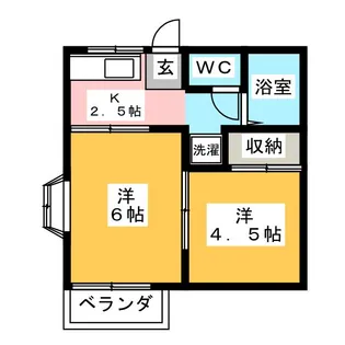 ファミーユ志村【2階】の間取り