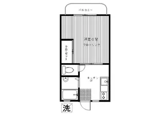 ビューラー大久保A【1階】の間取り