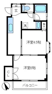 石沢ビル【2階】の間取り