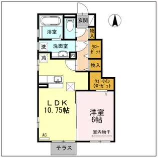 clover tea ーR【1階】の間取り