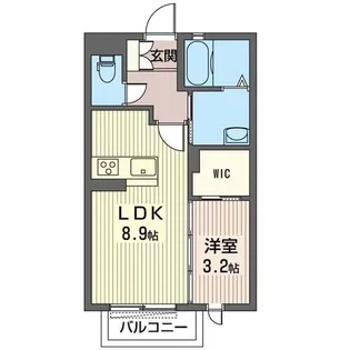 ブロンズウルフ【1階】の間取り