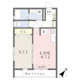 INDIGO BASE【1階】の間取り