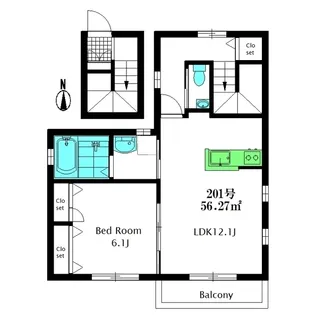 ウイスタリア【2階】の間取り