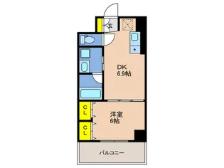 カサベルデ神戸【5階】の間取り