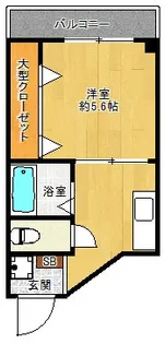 YKプラザ中野【3階】の間取り