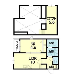 クラリス京町【1階】の間取り