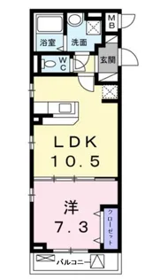 ワンリーフ【3階】の間取り