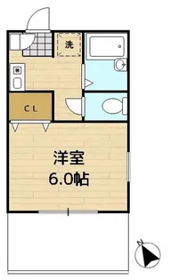 スタジオディオス【1階】の間取り