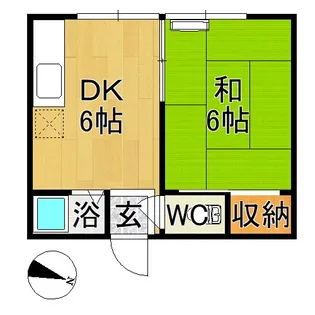 カーサ茂森新町【1階】の間取り