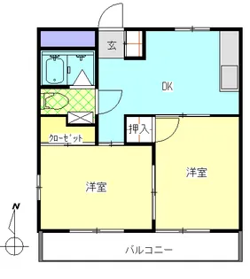 新町ロイヤルパレス【1階】の間取り