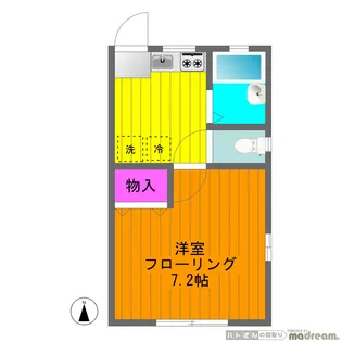 フラッツ大岡山【1階】の間取り