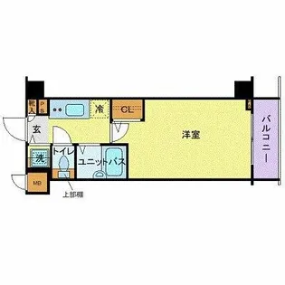 フェニックス新横浜エオール【6階】の間取り