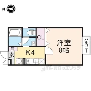 セジュール筒井【1階】の間取り