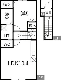 EQUUS D棟【2階】の間取り