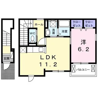 キアラ水戸【2階】の間取り