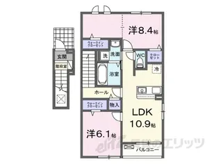 セレスティアII【2階】の間取り